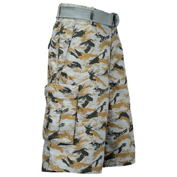Levi's Men's Belted Camouflage Snap Cargo Shorts - Picture 4 of 5